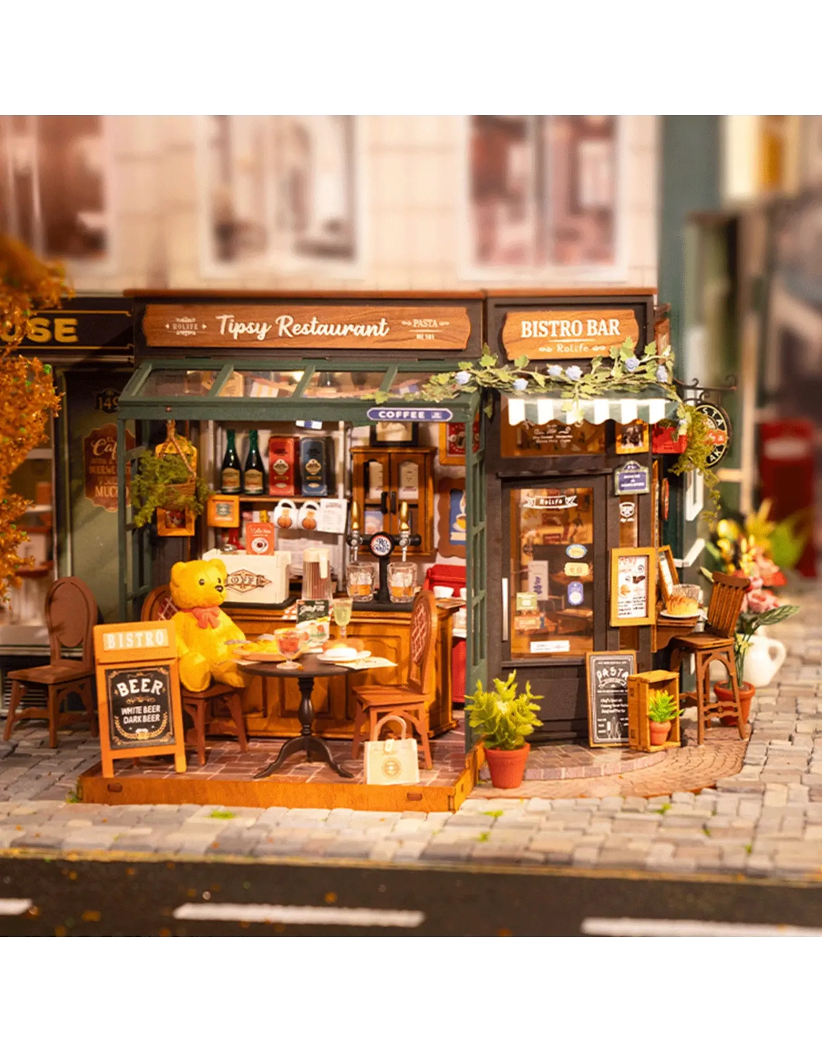Rolife Tipsy Restaurant Bar - DG167  Rolife DIY Miniature Dollhouse
