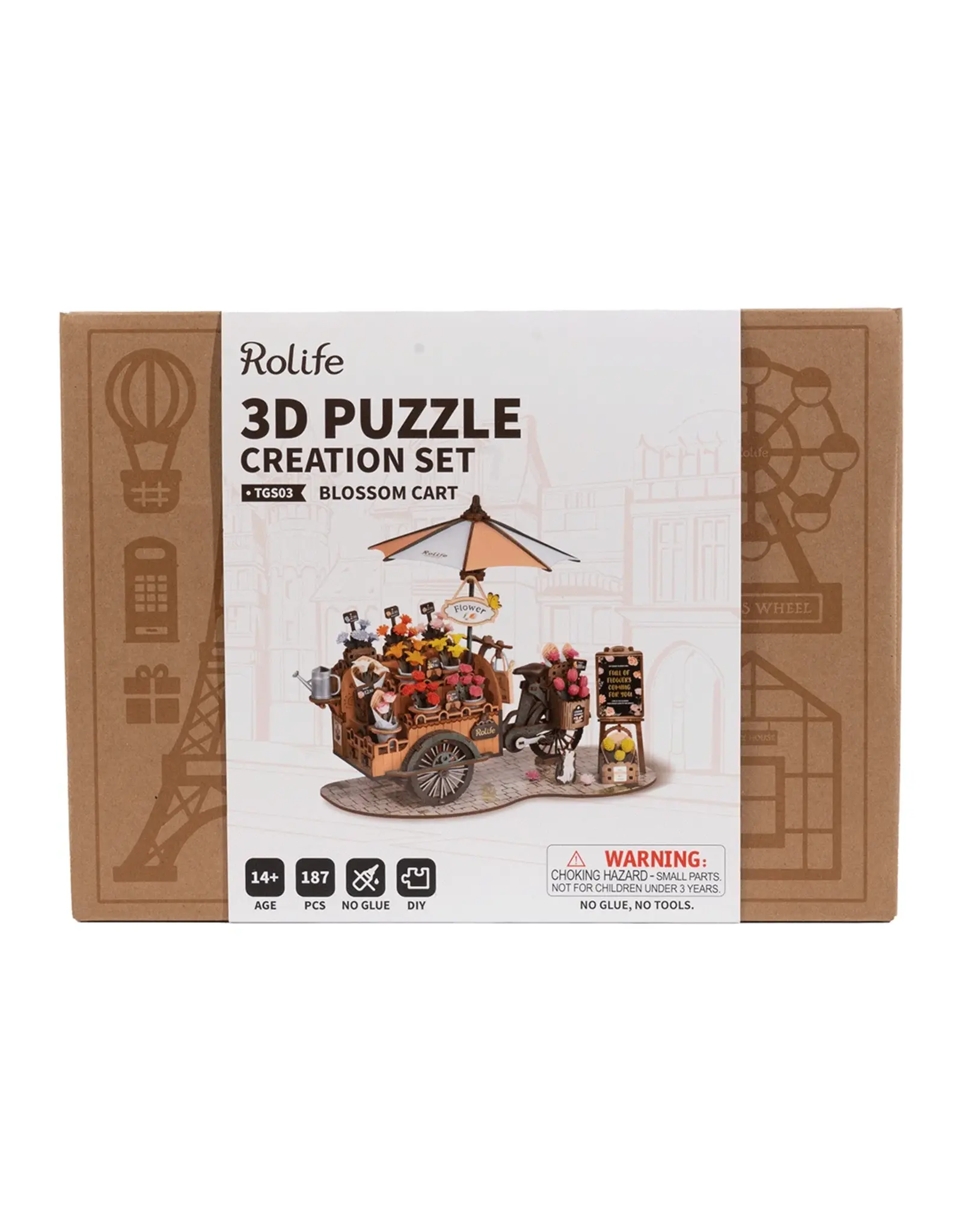 Rolife Blossom Cart - Le chariot de fleurs - TGS03 - Rolife DIY Miniature Dollhouse