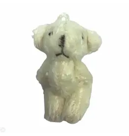 Ourson blanc "fluffy"