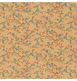 Mini Mundus Papier peint floral abricot (49x31cm)