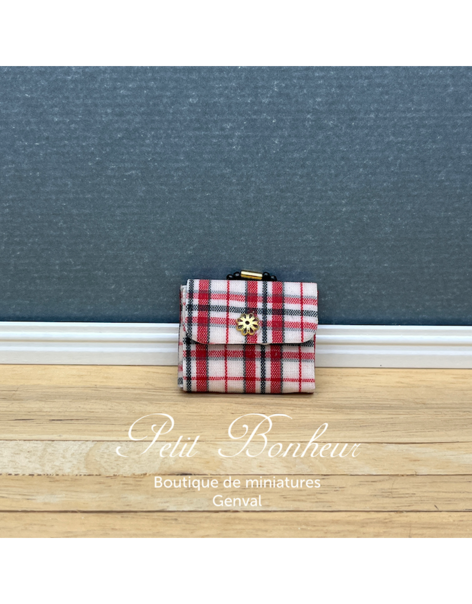 Sac/mallette en tartant rouge