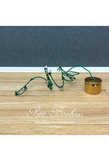 Guirlande de Noël blanche LED, 10 lampes (piles non incluses)