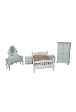 Chambre complète blanche (5 meubles)