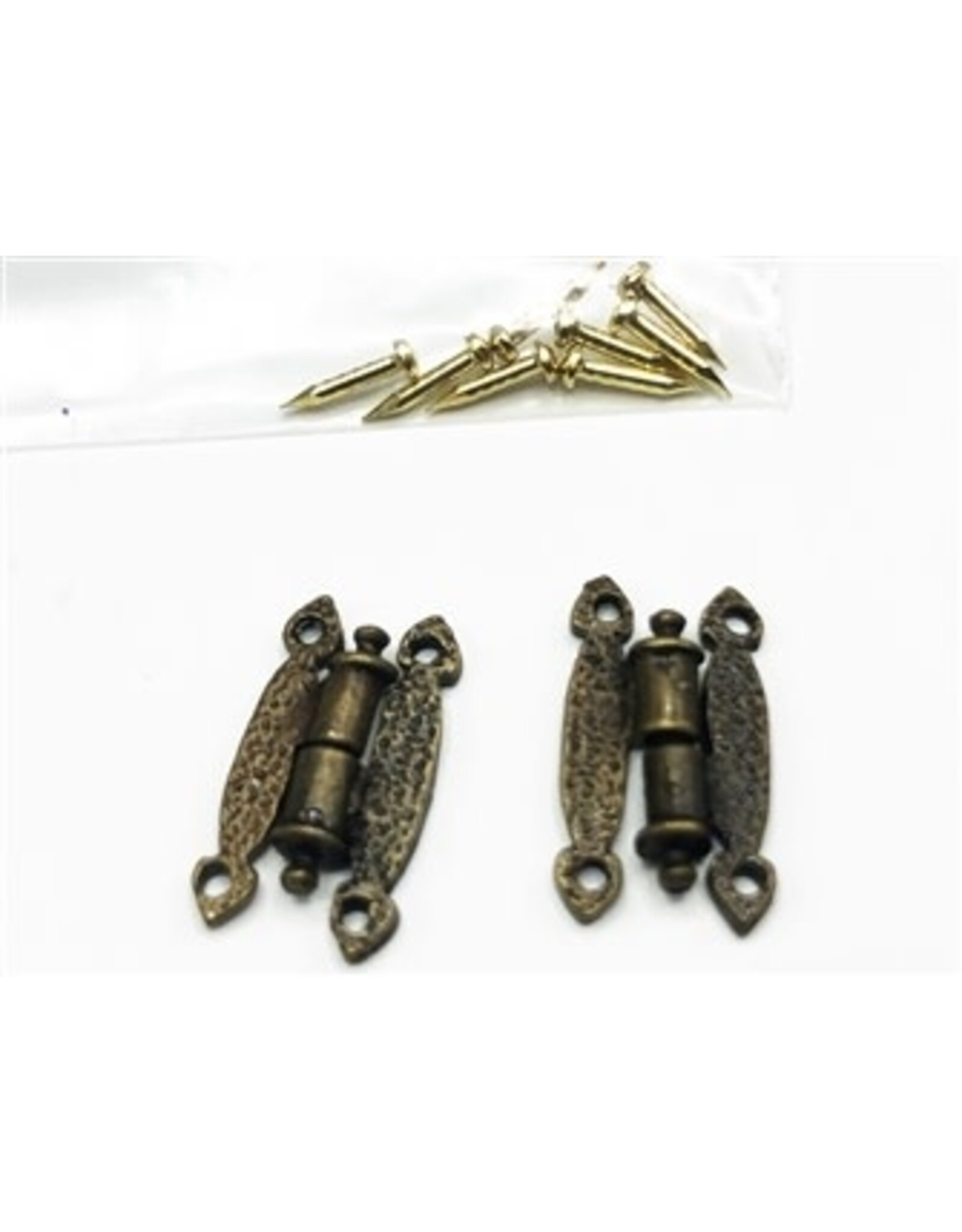 Charnières papillon (2) avec 8 clous