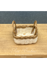 Panier avec liseré brun - miniature 1:12