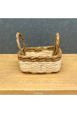 Panier avec liseré brun - miniature 1:12