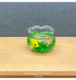 Aquarium avec deux Koï