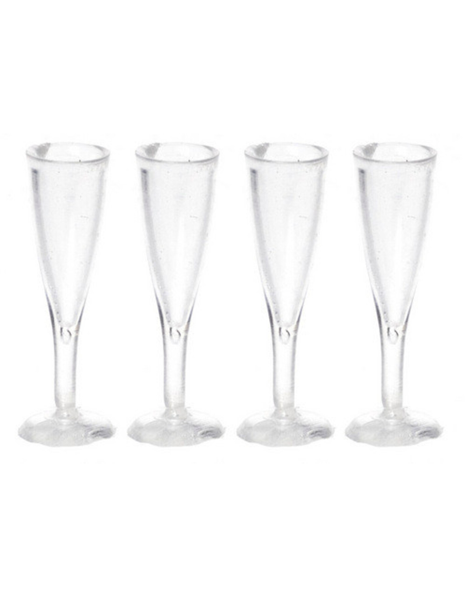 Town Square Miniatures Flûtes à champagne (4) miniatures 1:12