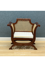 Fauteuil Louis Philippe canné noyer