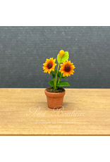 Tournesol en pot, miniature 1:12