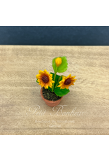 Tournesol en pot, miniature 1:12
