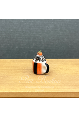 Mug noir & orange cup cake d'Halloween, miniature 1:12