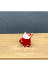 Mug rouge de Noël - miniature 1:12