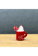 Mug rouge de Noël - miniature 1:12