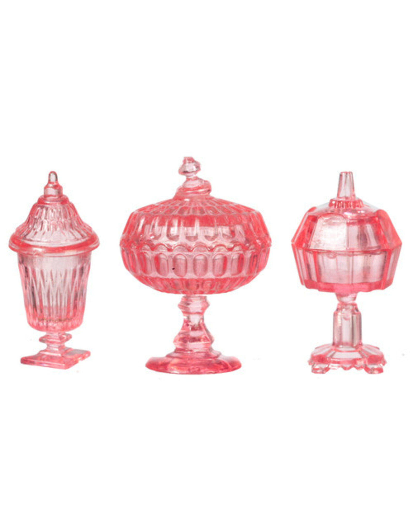 Chrysnbon Ensemble de 3 pots roses, miniature 1:12