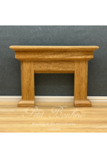Cheminée en bois verni miniature 1:12