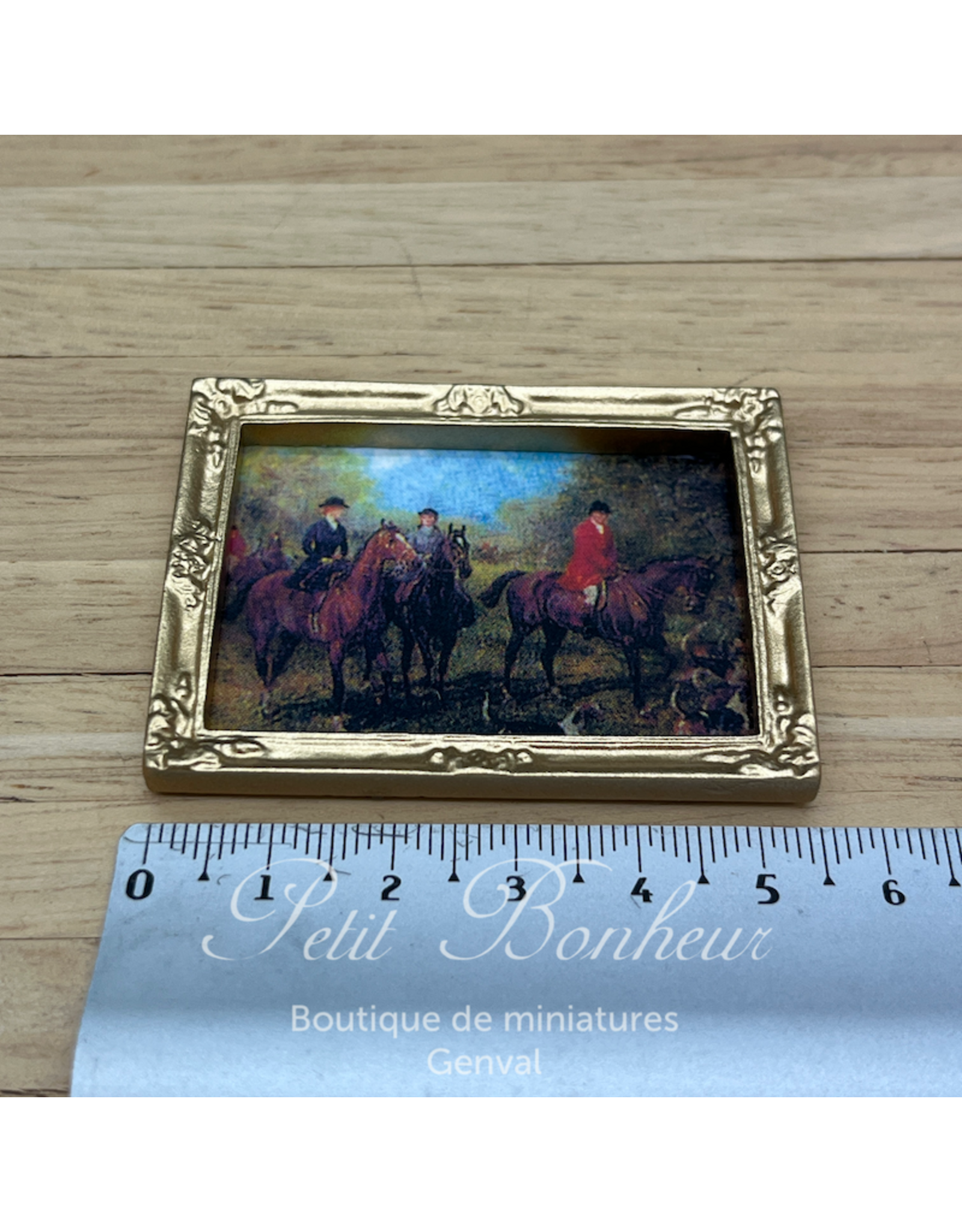 Tableau "chasse à courre"