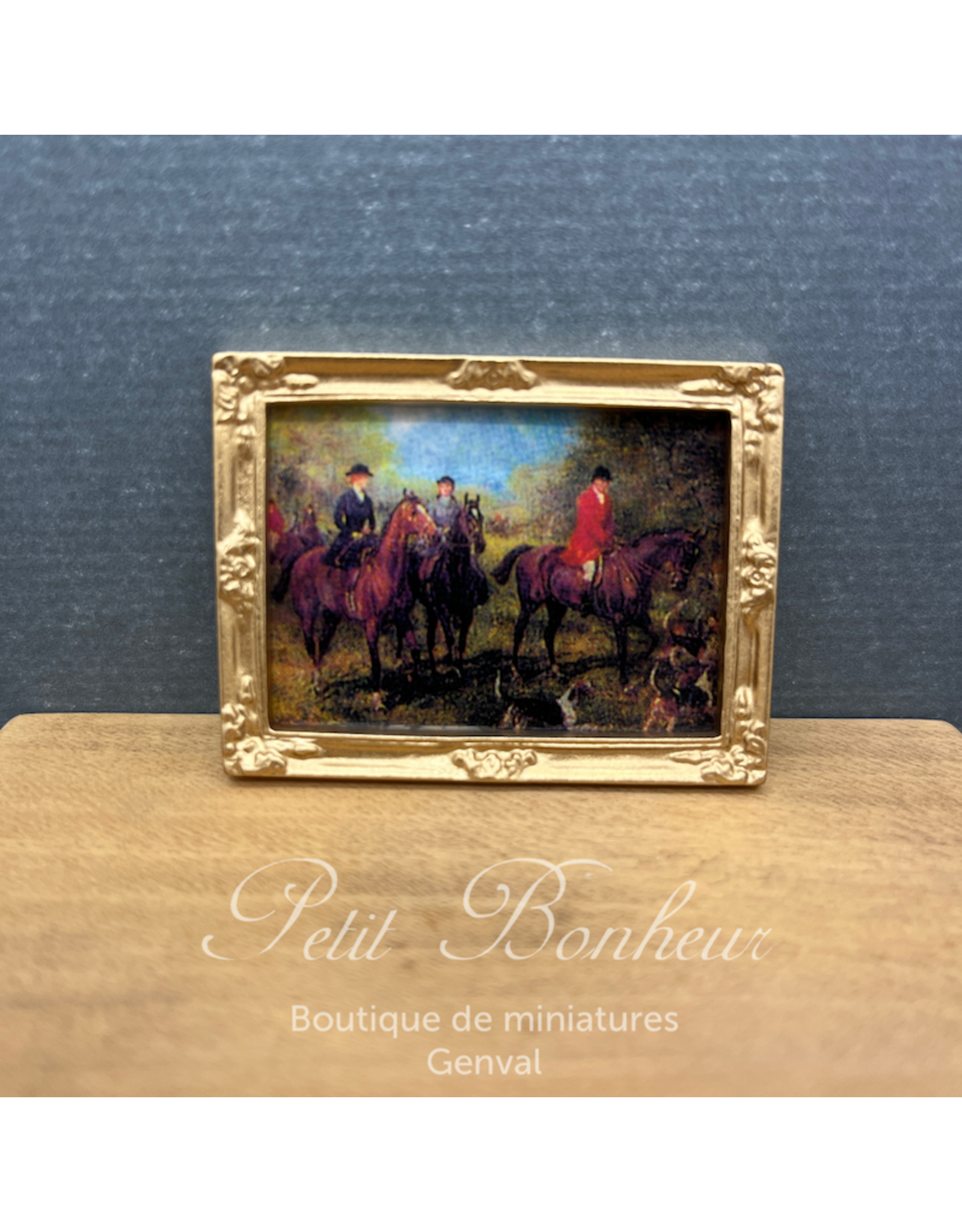Tableau "chasse à courre"