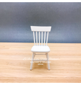 Chaise blanche, miniature 1:12