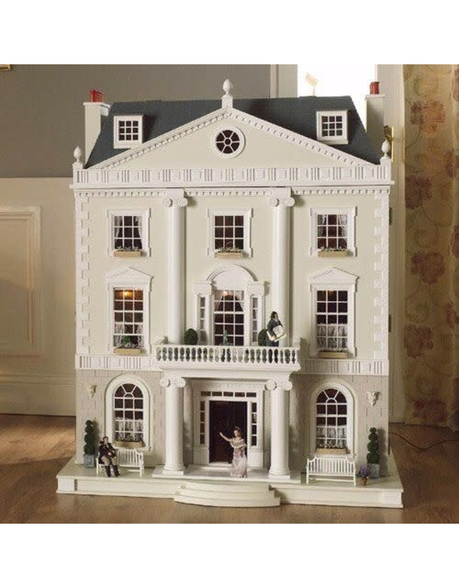 Maison de poupée Grosvenor Hall – Grande maison de poupée en bois à assembler (4 étages)