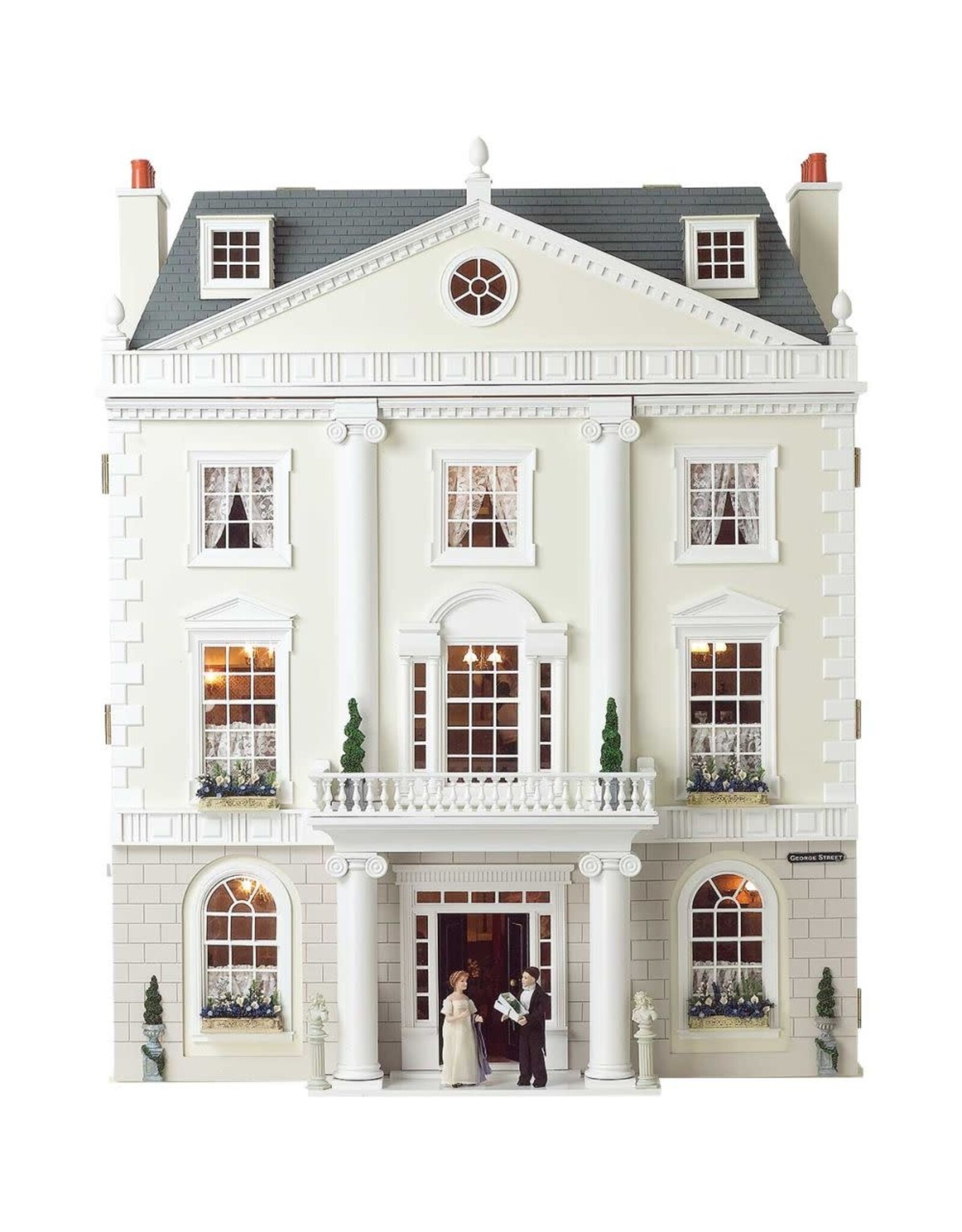 Maison de poupée Grosvenor Hall – Grande maison de poupée en bois à assembler (4 étages)