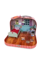 The Mouse Mansion Valise chambre maison de souris à assembler Sam & Julia – kit miniature créatif avec meubles et accessoires