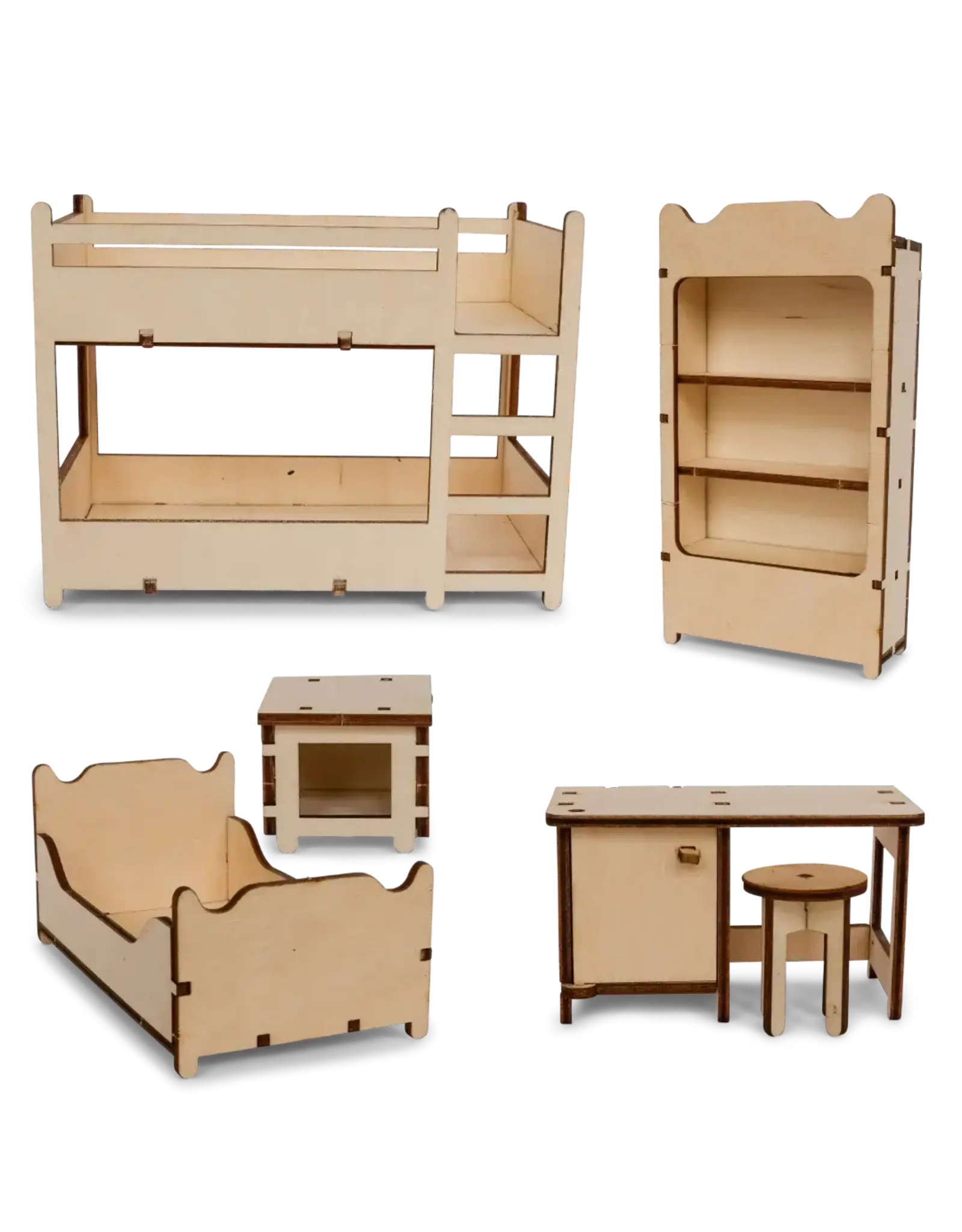 The Mouse Mansion Kit meubles chambre maison de souris à assembler – univers miniature créatif en bois