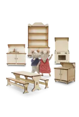 The Mouse Mansion Kit meubles cuisine maison de souris à assembler – univers miniature créatif en bois