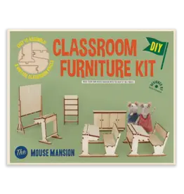 The Mouse Mansion Kit de meubles DIY pour maison de poupées - Salle de classe (Échelle 1:12)
