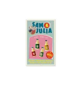 The Mouse Mansion Bouteilles de lait miniatures pour maison de poupées - échelle 1:12