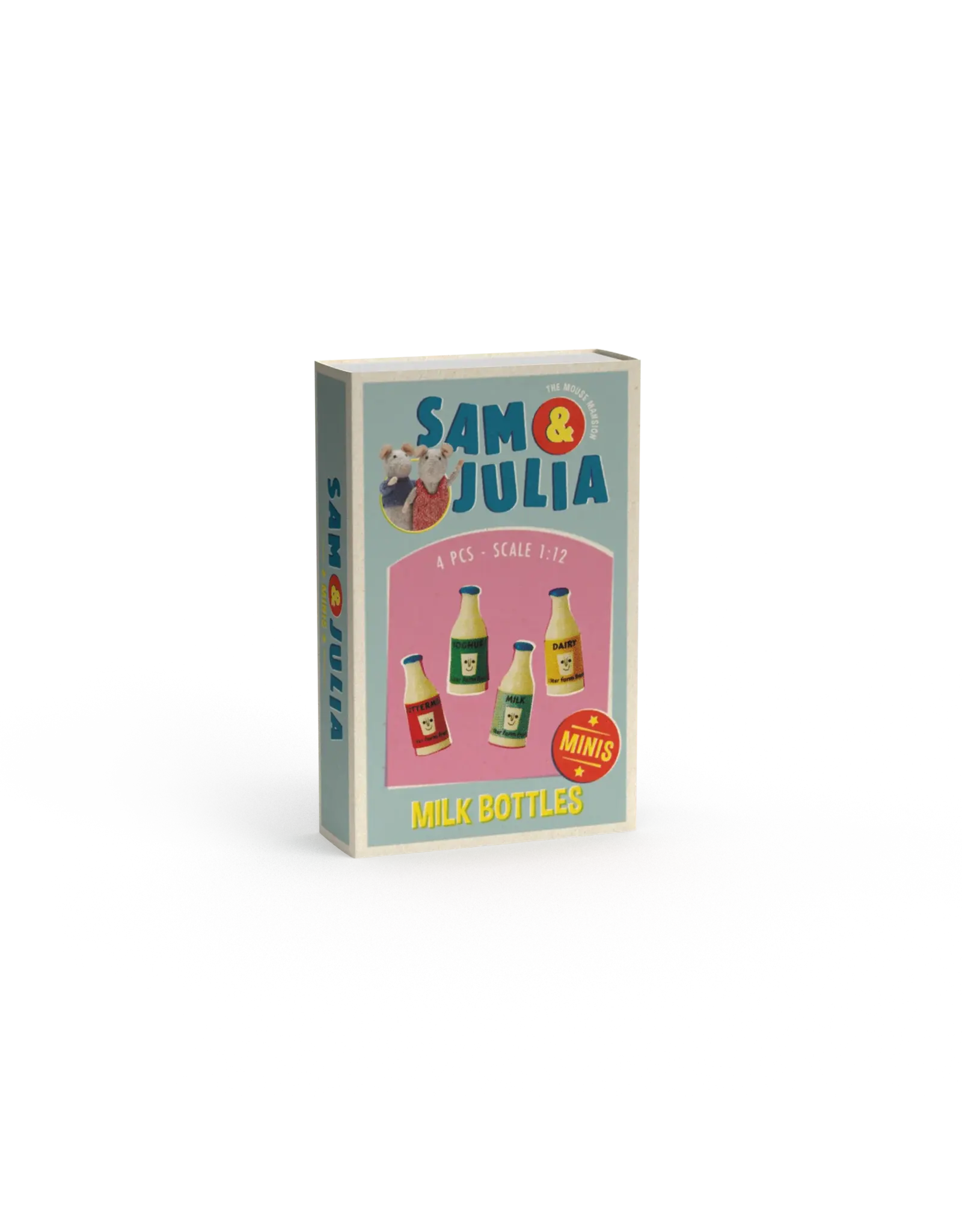 The Mouse Mansion Mini accessoires maison de souris 1:12 – bouteilles miniatures avec étiquettes