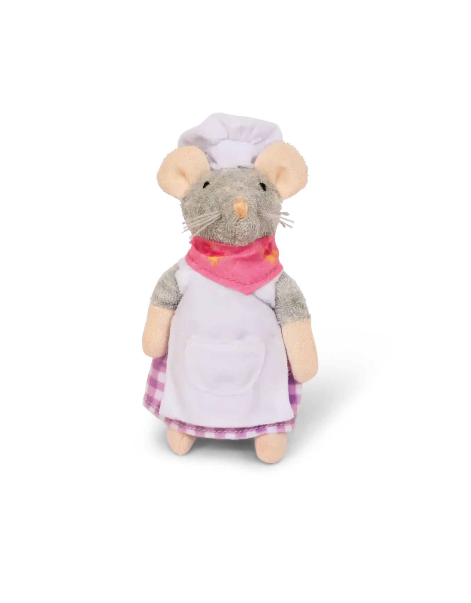 The Mouse Mansion Souris en peluche boulangère maison de souris – personnage miniature doux et gourmand