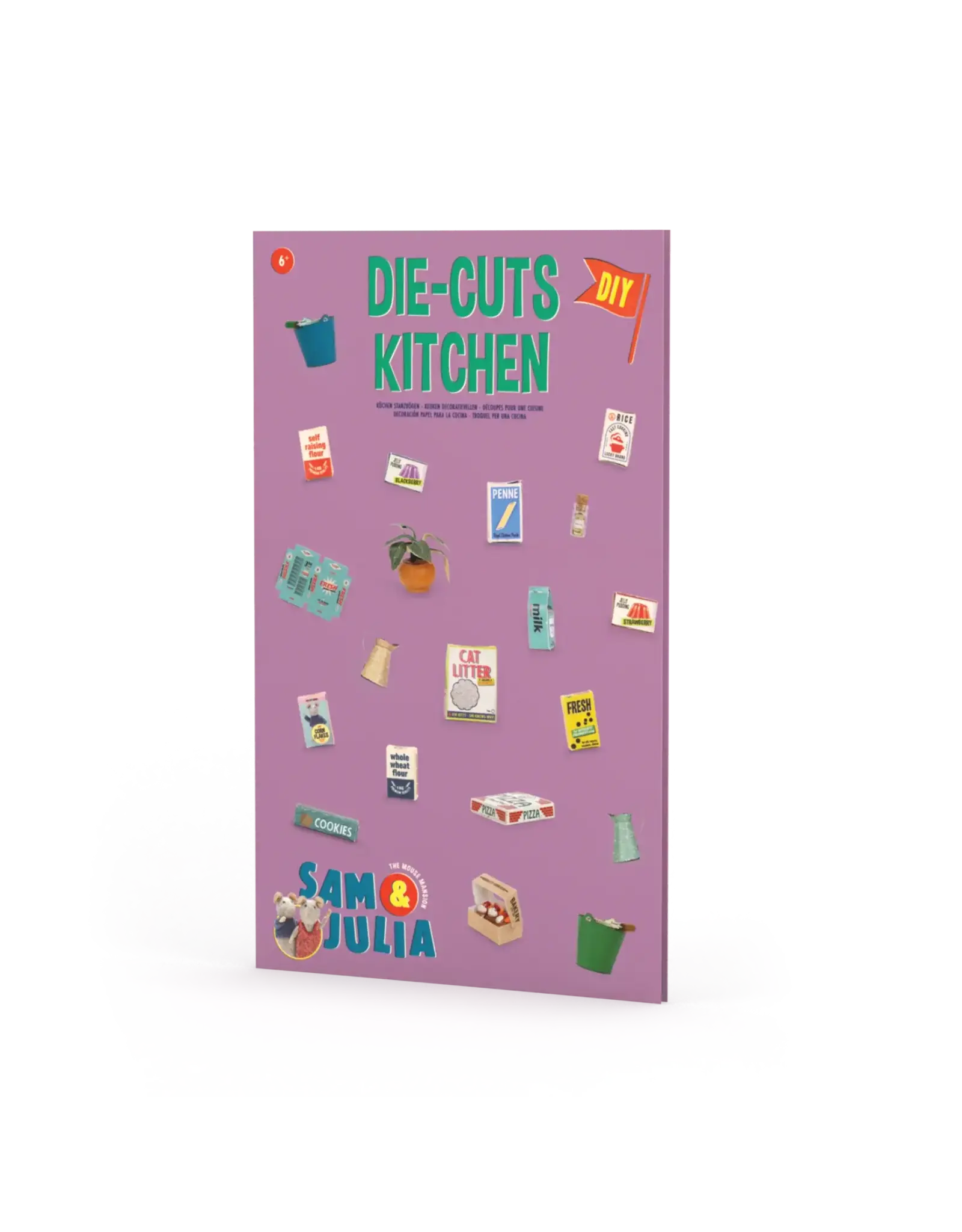 The Mouse Mansion Feuilles décoratives cuisine maison de souris 1:12 – accessoires miniatures en papier à créer