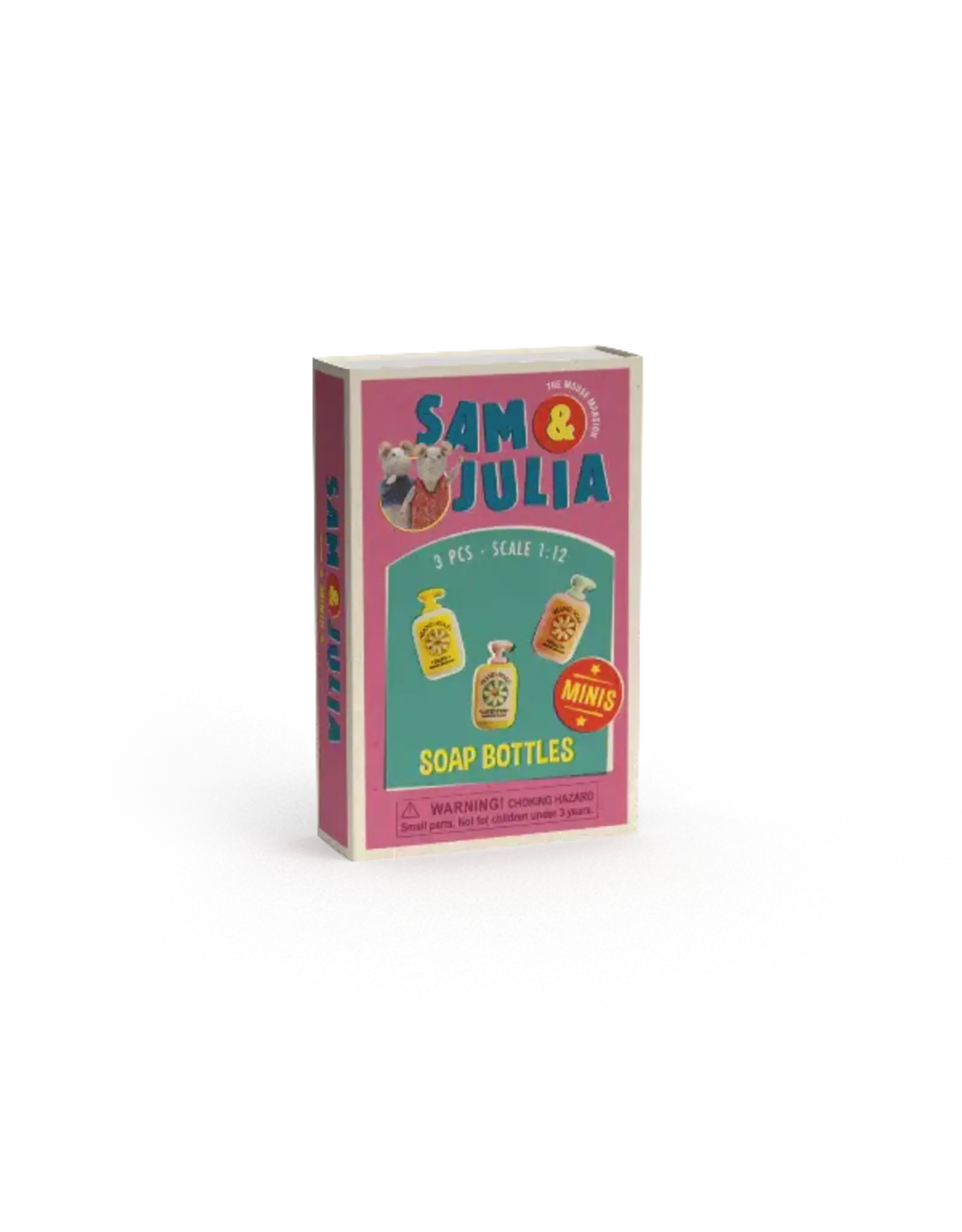 The Mouse Mansion Mini accessoires maison de souris 1:12 – flacons de savon miniatures avec étiquettes