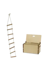 The Mouse Mansion Valise chambre de grand père Marin  maison de souris à assembler Opa Zeeman – univers miniature créatif transportableLa Maison des Souris à Emporter - La Cabine du Grand-Père Marin