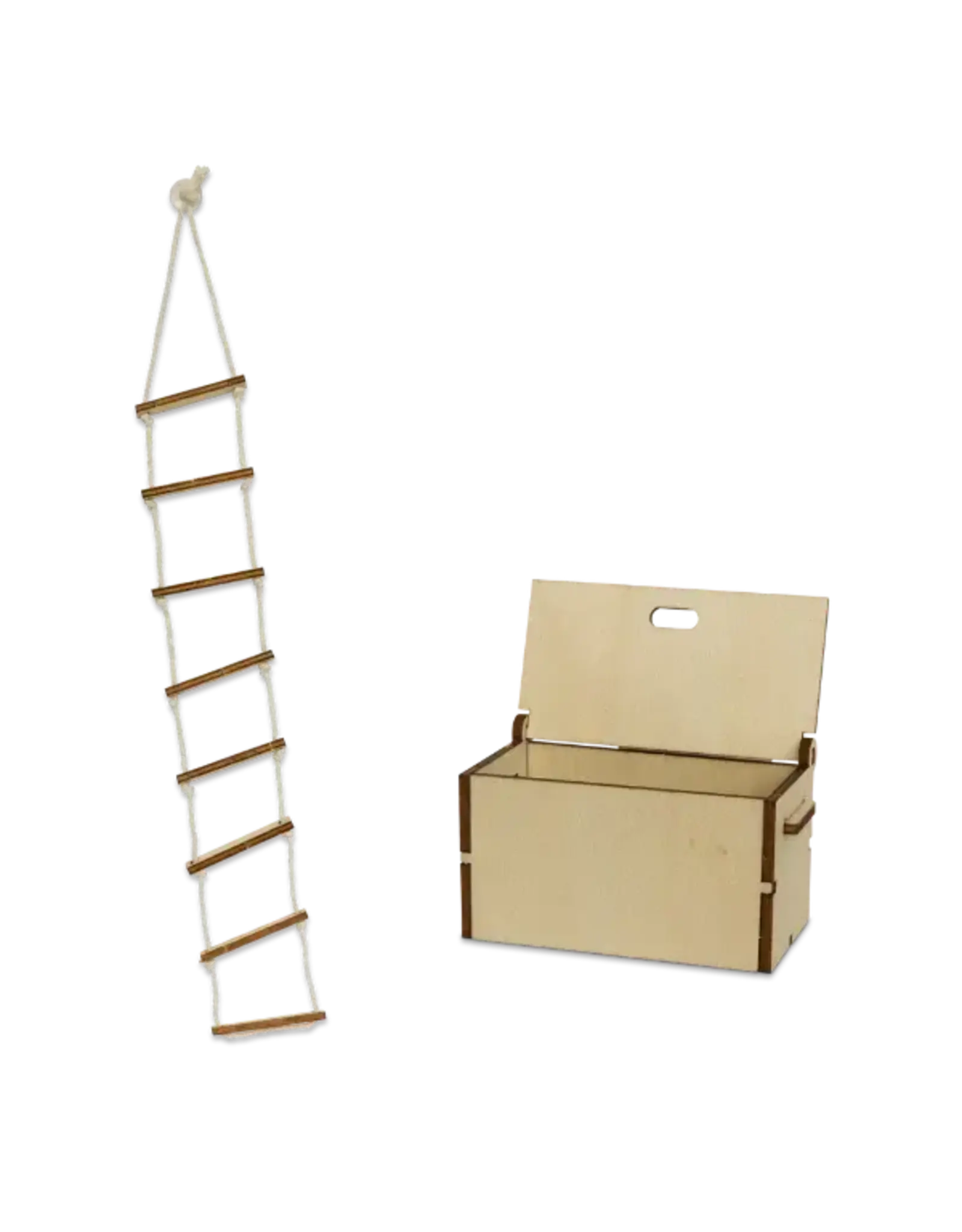 The Mouse Mansion Valise chambre de grand père Marin  maison de souris à assembler Opa Zeeman – univers miniature créatif transportableLa Maison des Souris à Emporter - La Cabine du Grand-Père Marin