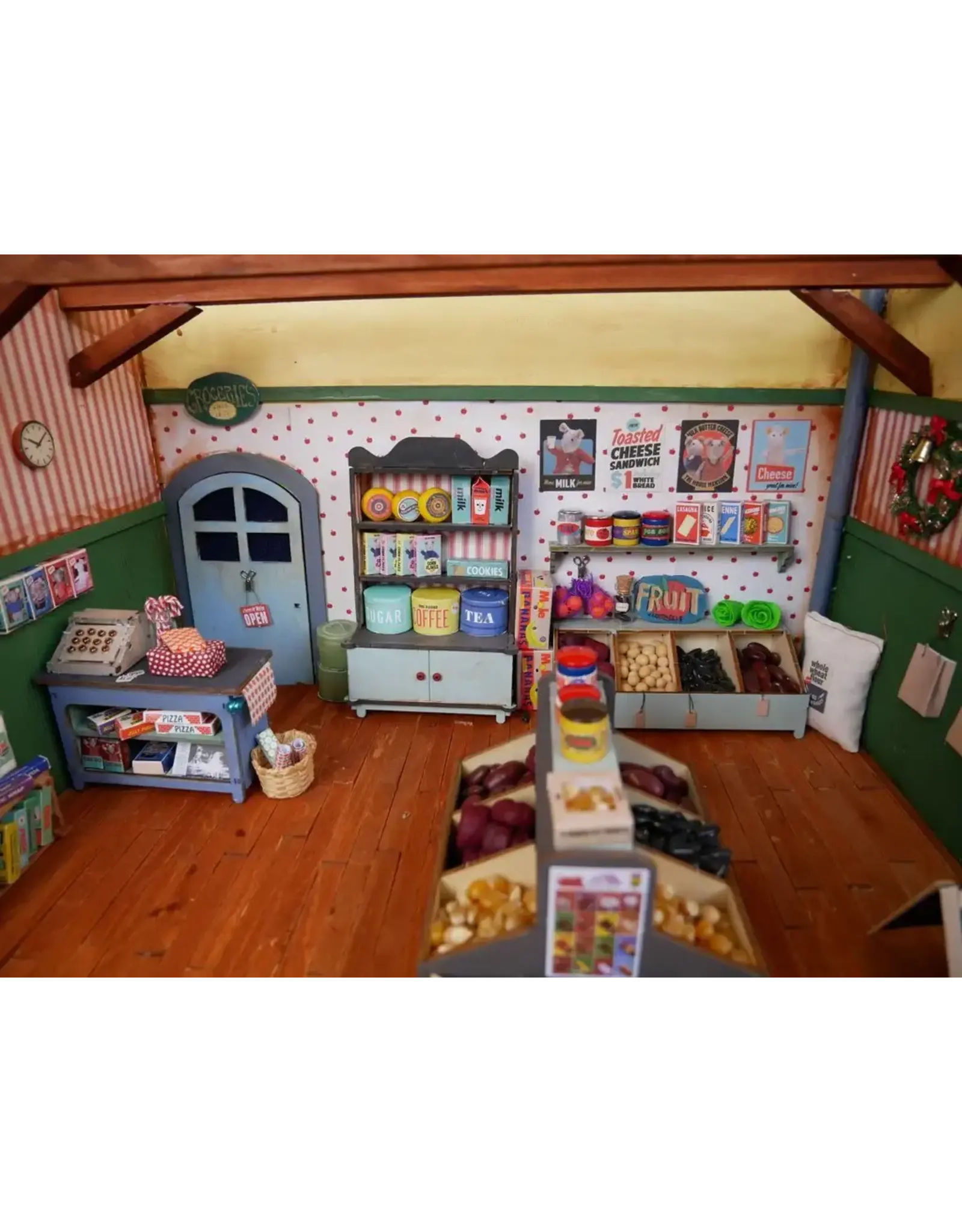 The Mouse Mansion Kit meubles boutique maison de souris à assembler – univers miniature créatif en bois sans plastique