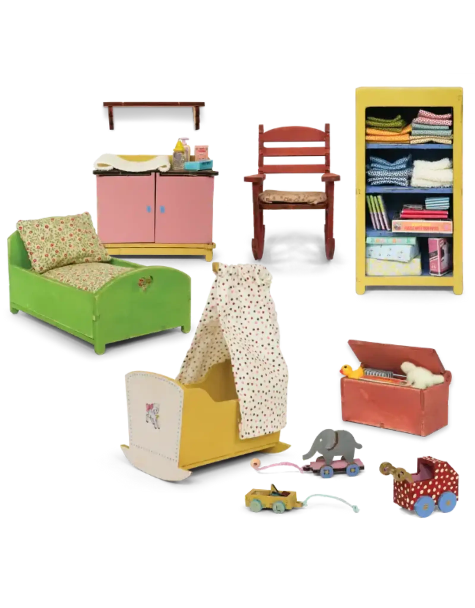 The Mouse Mansion Kit meubles chambre bébé maison de souris 1:12 à assembler – mobilier miniature complet