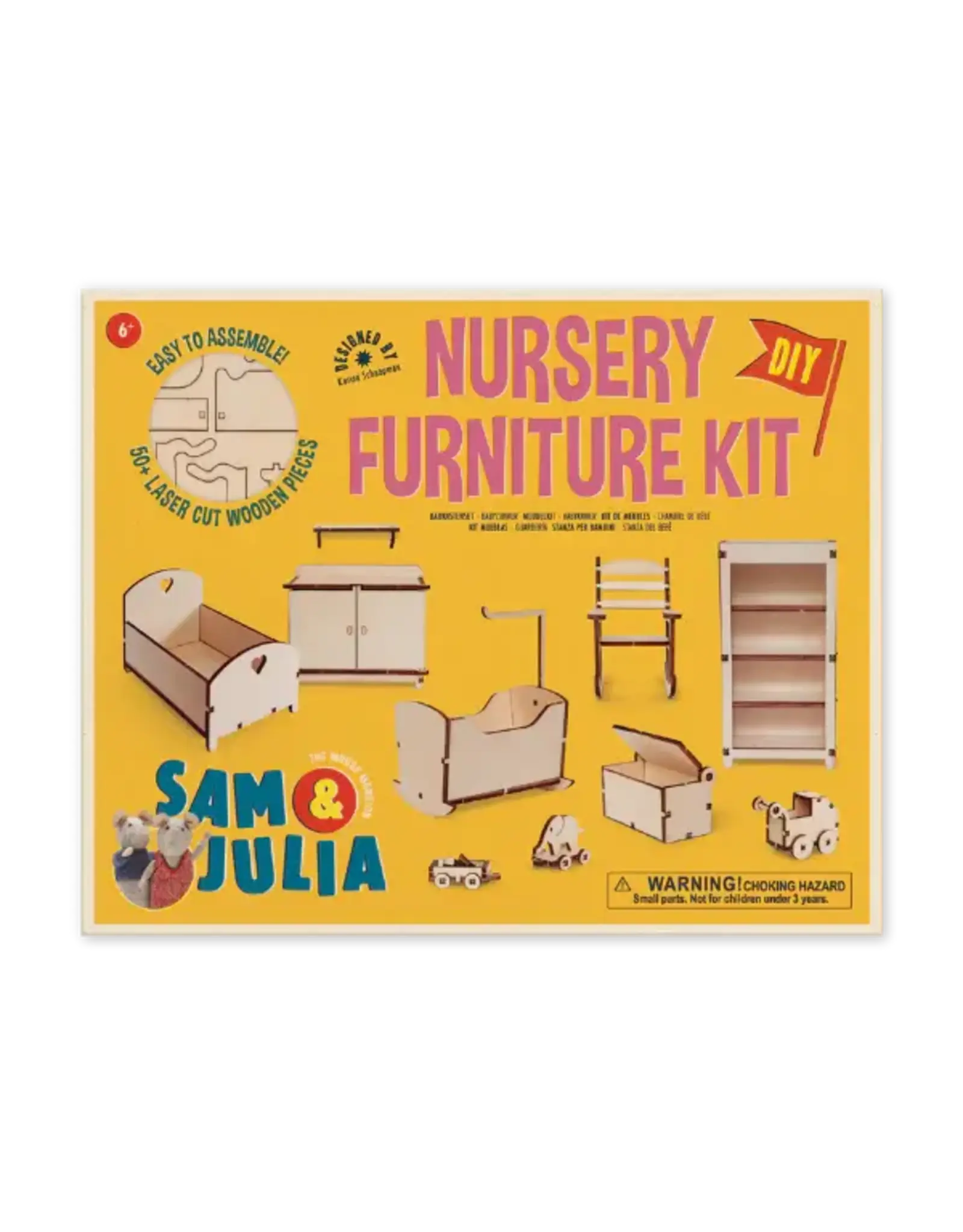 The Mouse Mansion Kit meubles chambre bébé maison de souris 1:12 à assembler – mobilier miniature complet