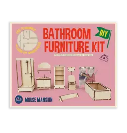 The Mouse Mansion Kit de meubles DIY pour maison de poupées - Salle de bain (Échelle 1:12)