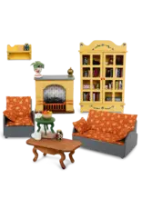 The Mouse Mansion Kit meubles salon maison de souris à assembler – univers miniature créatif en bois sans plastique (Échelle 1:12)