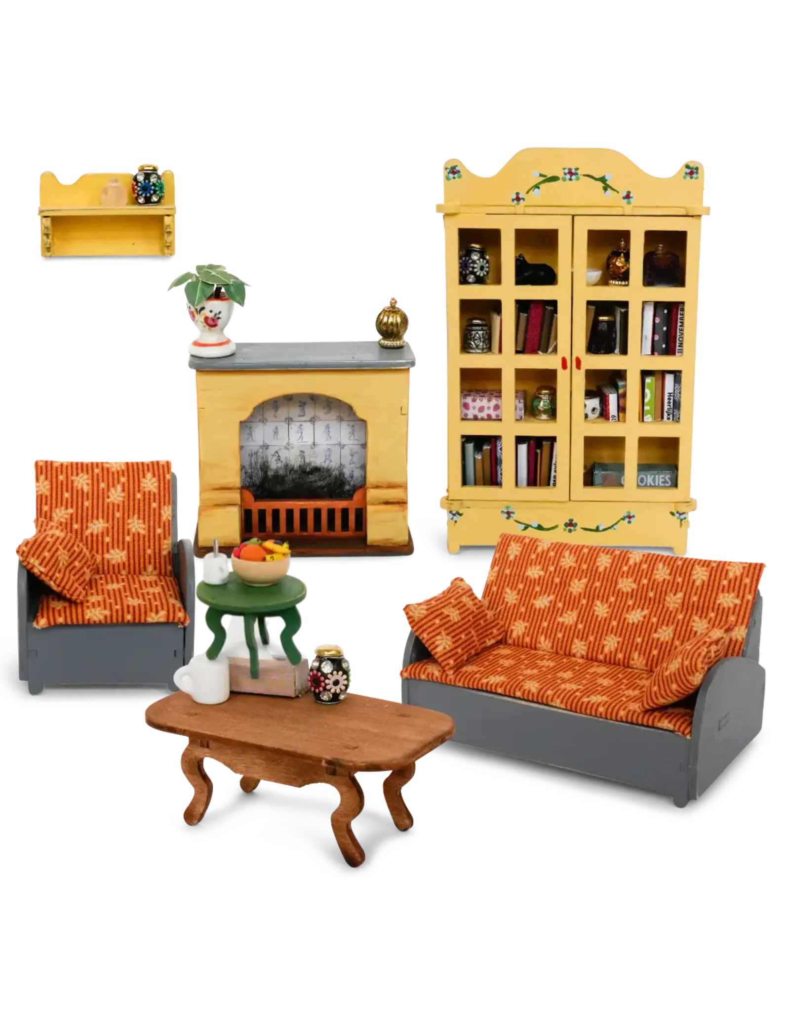 The Mouse Mansion Kit meubles salon maison de souris à assembler – univers miniature créatif en bois sans plastique (Échelle 1:12)