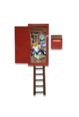 The Mouse Mansion Porte miniature maison de souris avec boîte aux lettres – entrée magique à créer dans la chambre