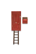 The Mouse Mansion Porte miniature maison de souris avec boîte aux lettres – entrée magique à créer dans la chambre