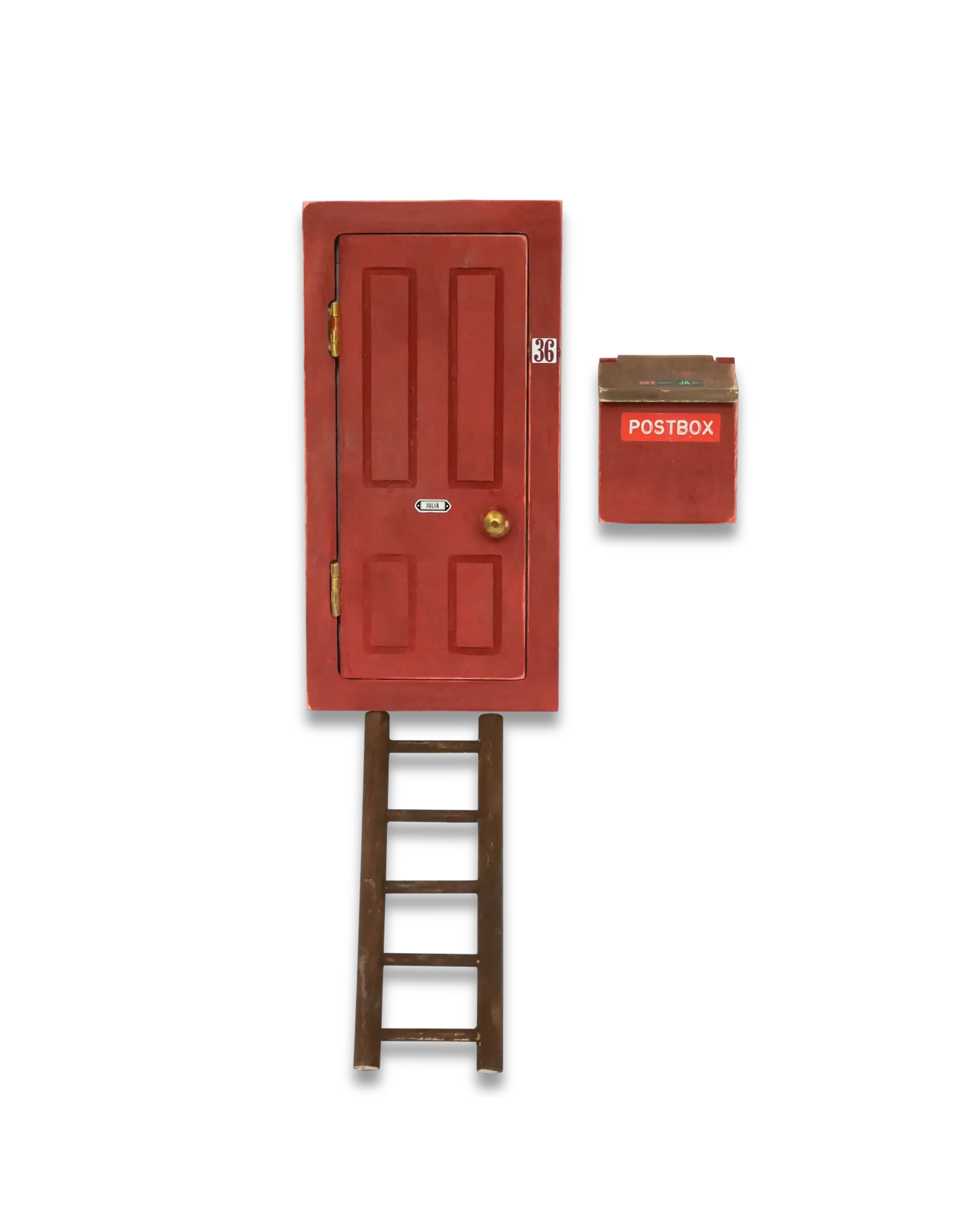 The Mouse Mansion Porte miniature maison de souris avec boîte aux lettres – entrée magique à créer dans la chambre