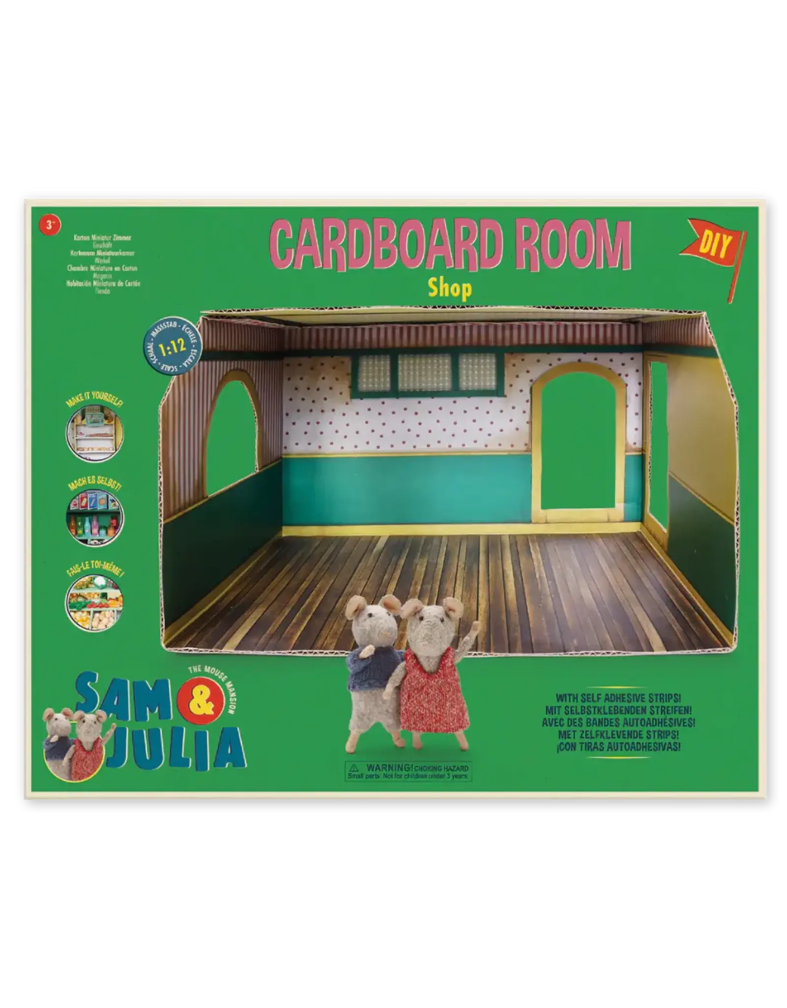 The Mouse Mansion Pièce boutique maison de souris en carton 1:12 à assembler – décor miniature imprimé