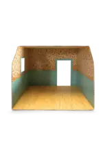 The Mouse Mansion Pièce maison de souris en carton 1:12 à assembler – chambre miniature décorée (26 cm)