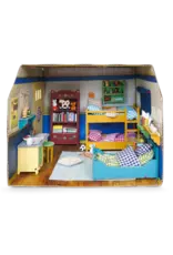 The Mouse Mansion Chambre d’enfants maison de souris en carton 1:12 à assembler – pièce miniature décorée (26 cm)