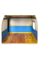 The Mouse Mansion Chambre d’enfants maison de souris en carton 1:12 à assembler – pièce miniature décorée (26 cm)