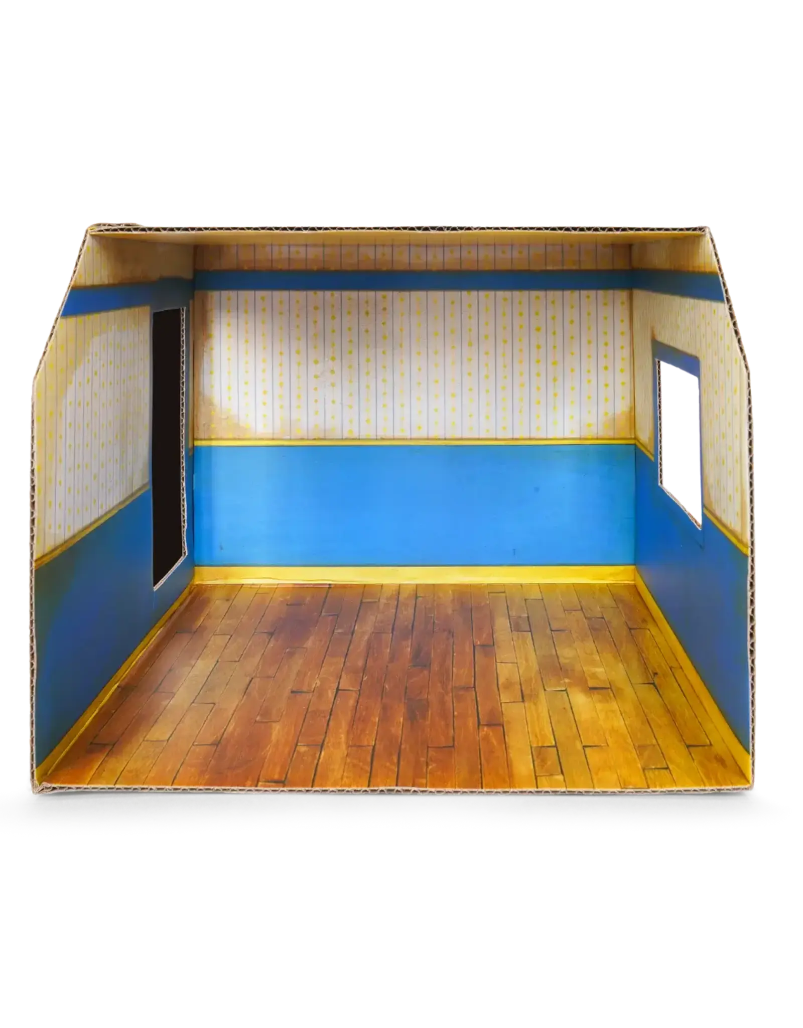 The Mouse Mansion Chambre d’enfants maison de souris en carton 1:12 à assembler – pièce miniature décorée (26 cm)